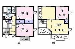 シャトーIの物件間取画像